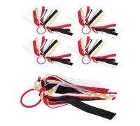 POPETPOP 5 Pezzi Fascia per Chioma con Nastro Dinamico per Donne e Ragazze, Soluzione Sicura per Coda di Cavallo, Superficie Liscia, Adatta per Allenamenti e Giorni di Partita
