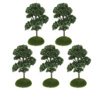 POPETPOP 5 pezzi Mini Alberi Artificiali in Plastica per Micro Paesaggi Modelli Realistici di Alberi di Mele per Decorazioni DIY Tavole da Sabbia e Diorami Resistenti e Facili da Mantenere