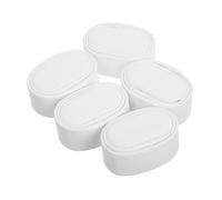 POPETPOP 5 Pezzi Mini Cuscini Per Orologi in Pu Fodera, Piccoli Cuscini Porta Orologio Per Caricatori Automatici, Per Viaggio, Ufficio e Casa, Design Compatto e Sostituzione Facile