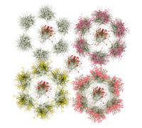 POPETPOP 5 pezzi Miniature Flower Cluster e Cespugli in Spugna e Decorazione Paesaggistica Realistica per Modellismo e Diorami e Colori Misti