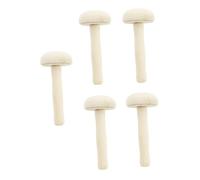 POPETPOP 5 Pezzi Rulli in Legno Forma Fungo per Stampa Artistica Strumenti per Pittura e Incisione Superficie Liscia per Applicazione Inchiostro Senza Danneggiare Carta per Stampa Manuale