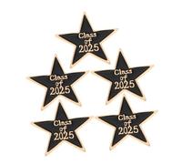 POPETPOP 5 Pezzi spilla di laurea decorazione laureata decorazioni per feste di laurea accessori per la stagione delle lauree spilla a stella a cinque punte Lega di zinco