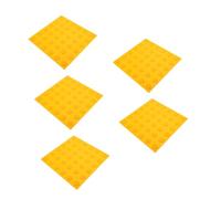 POPETPOP 5 pezzi Sticker Autoadesivo per Ciechi da Pz PVC con Design per Decorazione Giallo con Punti per Sicurezza e Visibilità