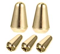 POPETPOP 5 pezzi Tappi Pomello Levette Chitarra Elettrica Vie Materiale Resistente e Antiruggine Ricambio Facile da Installare per Interruttori Selettori Pickup