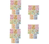 POPETPOP 5 Set Adesivi Natalizi Etichetta Natale Adesivi per Decorazioni Natalizie Vino Etichette Bottiglia d'Acqua Nome Adesivi per Album di Viaggio Adesivi Festivi Carta 8 Fogli*5