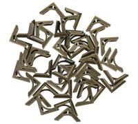 POPETPOP 50 Pezzi Angoli in Metallo per Copertine Libro, Protettori Angoli per Quaderni e Cartelle, Stile Vintage Elegante, per DIY e Cardmaking
