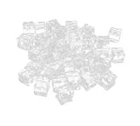 POPETPOP 50 pezzi Ghiaccio Finto Acrilico Quadrato Riutilizzabile Trasparente per Decorazioni Cocktail Fotografia e