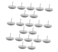 POPETPOP 50 pezzi Piedini Antiscivolo con Chiodo per Mobili Protezione Pavimenti Gommini per Sedie e Tavoli Riduzione Rumore e Vibrazioni Facili da Fissare