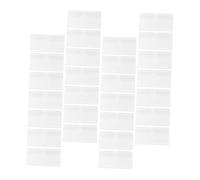 POPETPOP 50 pezzi Porta Cartellini Prezzo Trasparente in PVC Supporto per Etichette da Scaffale Doppia Striscia per Supermercati Negozi e Centri Commerciali Facile da Applicare e Rimuovere