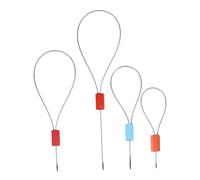 POPETPOP 50 Pezzi Sigilli Di Chiusura in Filo D'acciaio 30 Cm, Kit Pinza Per Sigillatura a Piombo Professionale, Sigillo Di Sicurezza Per Logistica, Trasporto e Spedizioni