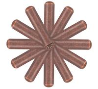 POPETPOP 50 Punte Metalliche per Lacci delle Scarpe in Ottone Rosso Antico Accessori Fai da Te per Cordini Abbigliamento Terminali Resistenti e Facili da Installare per Calzature Uomo e