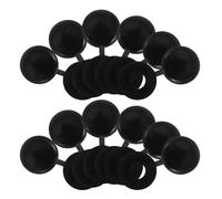 POPETPOP 500 Pezzi Tappi Avvitabili in Plastica Nera M5 Copertura a Ribalta Copriviti Decorativi per Fori delle Viti Copribulloni per Mobili e Restauro Armadi Soluzione Duratura e