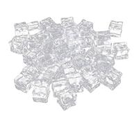 POPETPOP 50pezzi Ghiaccio Finto Artificiale Cubetti in Acrilico Trasparente Irregolari per Decorazione Casa Negozi Ristoranti Oggetti Scena Fotografia