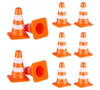 POPETPOP 50pezzi Mini Coni Stradali Arancioni Per Giocattoli Educativi Per La Consapevolezza Del Traffico e Simulazione Di Scenari Stradali Perfetti Per Insegnare La Sicurezza Stradale e
