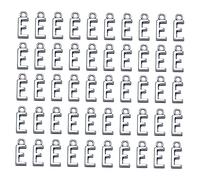POPETPOP 50pezzi Pendenti Lettera Lega Antica Argento Charms Per Gioielli Fai Da Te Collana Braccialetto Accessori Decorativi