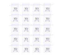 POPETPOP 50pezzi Sachets Organza Piccoli Cerniera Per Lavanda Bomboniere Gioielli Caramelle Piccoli Regali Per Confezionamento e Trasporto