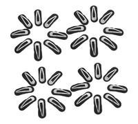 POPETPOP 50sets Forcine per Capelli Bottone Automatico in Antiscivolo Imbottitura in Feltro per Dividere e Acconciare i Capelli Senza Sforzo Adatte Tutti i Tipi di