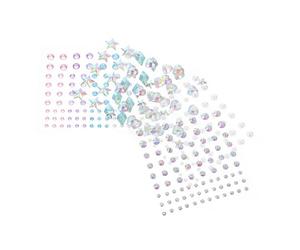 POPETPOP 5fogli Adesivi Strass Per Orecchini Adesivi Per Bambine Gemme Per Viso Di Perle Strass Per Unghie Per Ragazze Per Feste Di Natale e Halloween