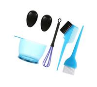 POPETPOP 5pezzi Kit Per Colore Capelli Strumenti Essenziali Per Tintura Ciotola Misura Anti-scivolo Frusta Paraorecchie e Spazzola Applicatore Lavabile e Riutilizzabile