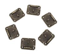 POPETPOP 6 Pezzi Chiavistelli Retrò in Lega di Zinco per Scatole e Armadi, Chiusure Vintage per Portagioie e Mobili, Kit Ferramenta Antica per Cassetti e Scatole di Legno, Accessori