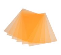 POPETPOP 6 Pezzi Fogli Filtri Colorati in Pvc Arancione per Luci LED e Flash Strobe, Diffusore Luce per Progetti Artistici e Film, Migliora la Trasmissione la Chiarezza della Luce