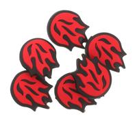 POPETPOP 6 Pezzi Forma di Rosso Ammortizzatore per Racchetta da Tennis | Silicone, Riduce le Vibrazioni e Rumore delle Corde, Confezione da Sei Pezzi