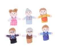 POPETPOP 6 Pezzi Marionette da Dita Peluche per Burattini Colorati per Raccontare e Giocare Ruolo Giocattoli Creativi per Sviluppare Abilità Linguistiche e Relazioni