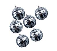 POPETPOP 6 pezzi Palline da Discoteca Argentate per Decorazioni Feste Matrimoni e Discoteche Effetto Luce per e Celebrazioni