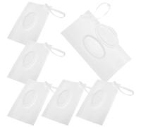 POPETPOP 6 Pezzi Porta Salviette Tracolla Rinforzata per Ragazzo Ragazza Design a Coperchio Ribaltabile in Eva, Forma Rettangolare Angolo Retto per Viaggi e Cambio Rapido
