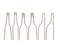 POPETPOP 6 Pezzi Punte per Penna Pirografia in Metallo, Punte per Macchina Pirografica ad Alta Impedenza, Set per Combustione Legno Dettagliata, Ricambi Resistenti e Compatibili, Strumenti