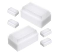 POPETPOP 6 Pezzi Spugna Sensoriale in Materiale Doppia Faccia Set Bianco per Educazione Precoce