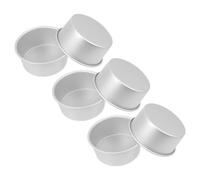 POPETPOP 6 pezzi Teglie Rotonde in Lega di Alluminio per Dolci Stampi Torte e Resistente al Calore e Facile da Pulire per Cuocere Torte Pudding e