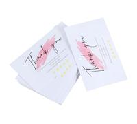 POPETPOP 60 pezzi Carte Ringraziamento per Attività Formato Piccolo Compatto Leggero e Portatile per Negozi Online e Piccole Imprese Design Bianco per Decorazioni Bomboniere e Confezioni