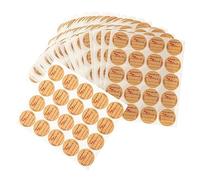 POPETPOP 600 fogli Etichette Adesive Kraft in Carta Kraft per Regali e Confezioni Etichette Nominative Stampabili Adesivi Decorativi per Buste e Barattoli Facili Staccare e Applicare per
