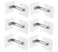 POPETPOP 6pezzi Ancoraggi Per Mobili Da Parete Di Ragazzo Ragazza Ragazza Kit Di Sicurezza Antiribaltamento Di Fissaggi Per Tv Scrivanie Librerie Armadi Credenze Ecc Adesivi Resistenti