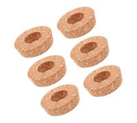 POPETPOP 6pezzi Coperchi in Sughero per Vasi in Vetro Coperchi per Barattoli di Conservazione per Terrario con Foro Centrale per Vasi Idroponici da Sei per di Propagazione