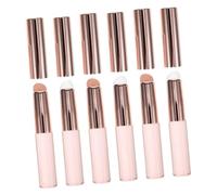 POPETPOP 6pezzi Pennelli per Labbra in Silicone Riutilizzabili Applicatore per Rossetto Lucidalabbra o Balsamo con Punta Precisa per Definizione dei Bordi per Uso in Movimento