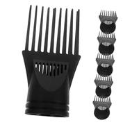 POPETPOP 6pezzi Pettini per Phon Ugelli per Phon in Plastica Nera Pettini per Accessori in Plastica Ugello per Styling dei Capelli