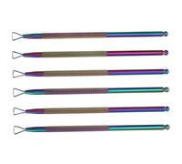 POPETPOP 6pezzi Raschietto per Cuticole e Spingi Cuticol Acciaio Inossidabile Strumento per Rimozione dello Smalto Set di Strumenti per Manicure Professionale per Cura delle Unghie Casa