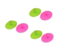 POPETPOP 6pezzi Silicone Facial Cleansing Brush Pad Scrubber Per Detergere e Massaggiare Viso e Corpo Design Antiscivolo Colori Verde e Rosa Per Tutti Tipi