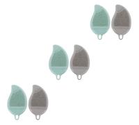 POPETPOP 6pezzi Spazzola Massaggio Multiuso Silicone Per e Pulizia Viso Per Ragazzo Ragazza e Bagno Rimuove Impurità e Stimola La Circolazione