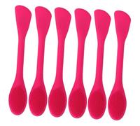 POPETPOP 6pezzi Spazzole in Silicone Per Pulizia Viso e Applicazione Maschera Spazzola Morbida Per Detergente e Trucco Manico Antiscivolo Portatile e Adatta Tutti Tipi