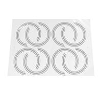 POPETPOP 8 Adesivi per Intarsi di Chitarra 3d Autoadesivi per Buca Sonora, Anelli Decorativi Cartacei per Foro Acustico da 38” Compatibili Chitarre, Migliorano L’estetica senza Alterare