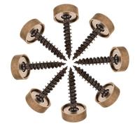 POPETPOP 8 Decorative Autofilettanti con Tappi in per Specchi da Bagno Copriviti Eleganti per Arredamento Moderno Facile Installazione Set da 8 Pezzi