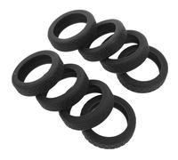 POPETPOP 8 pezzi Copriruote Valigia Nero Protettivi Silenziosi per Bagagli Resistenti Facili da Installare e Stile Unico per Valigie e Trolley