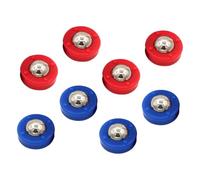 POPETPOP 8 pezzi Shuffleboard Pucks Rotolanti da Tavolo Accessori per Gioco da Tavolo Sostituzione per Palline Usurate Colori Vivaci Blu e Rosso Facilità d Uso per Ragazzi e Adulti