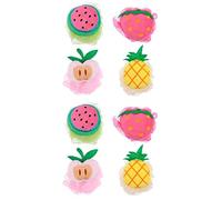 POPETPOP 8pezzi Fragrant Cartoon Esfolianti Per e Relax Include Rosa Ananas Giallo Anguria e Adolescenti