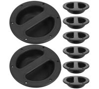 POPETPOP 8pezzi Maniglie Incasso per Altoparlanti in Plastico Nero, Maniglie Leggere e Resistenti per Subwoofer e Casse Acustiche, Accessori Audio per Palco