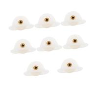 POPETPOP 8pezzi Puleggia in Plastica Cuscinetto Per Stendibiancheria Blocco Puleggia Per Corda Per Trazione Montaggio Parete e Soffitto Adatto Traslochi e Fai Da Te