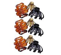 POPETPOP 9 pezzi Pinze per Capelli Polpo Piccole Mollettine Antiscivolo in Plastica per Donne e Ragazze Accessori Capelli per Festa Matrimonio e Uso Quotidiano